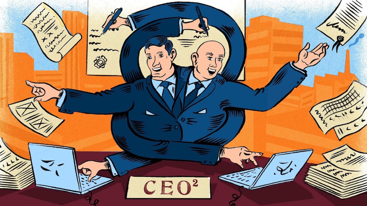 Zwei Chefs für eine Firma die Dynamik der Doppelspitze Handelszeitung