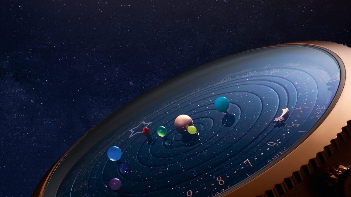 Im Takt mit dem Kosmos Van Cleef Arpels Midnight Planetarium Watch Handelszeitung