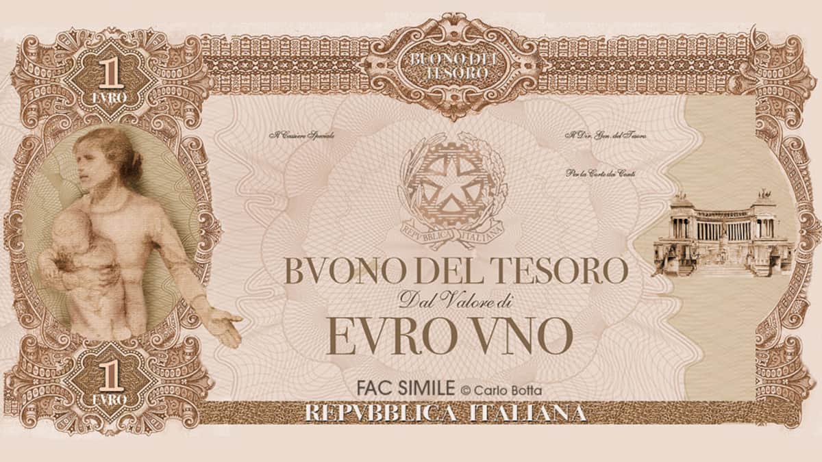 Mini-Bot: l’Italia pensa ad alternative all’euro