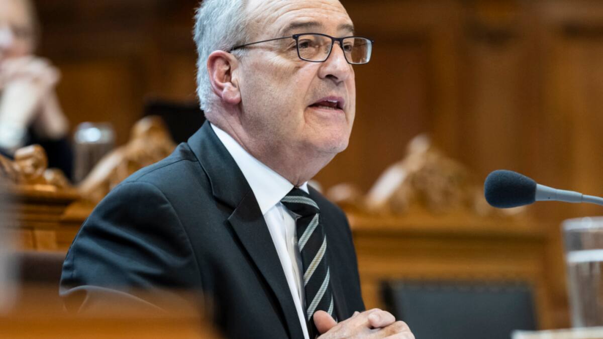 Bundesrat Parmelin spricht mit dem US-Handelsbeauftragten
