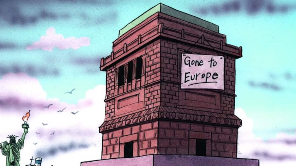 Das Jahr in Karikaturen im Museum für Kommunikation Bern