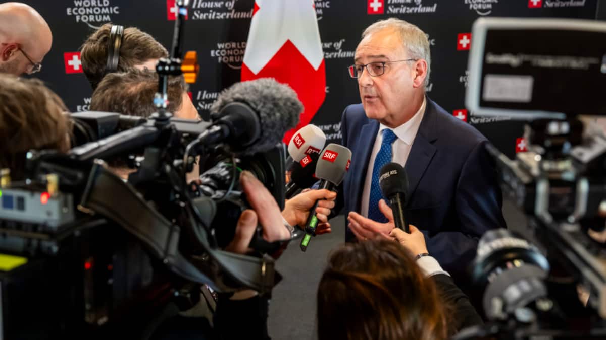 Parmelin weibelt am WEF für Gleichbehandlung mit EWR-Staaten