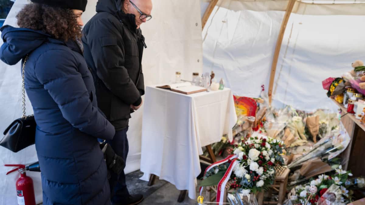 Bundesrat Martin Pfister am Sonntag in Crans-Montana VS