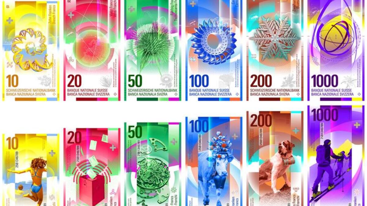 This is what the new Swiss banknotes could look like.