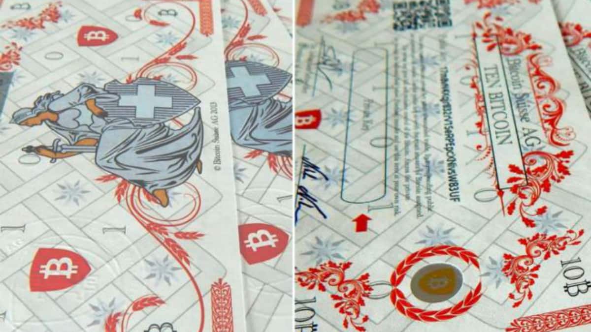 Bitcoin: Digitale Währung jetzt als Geldschein | Handelszeitung