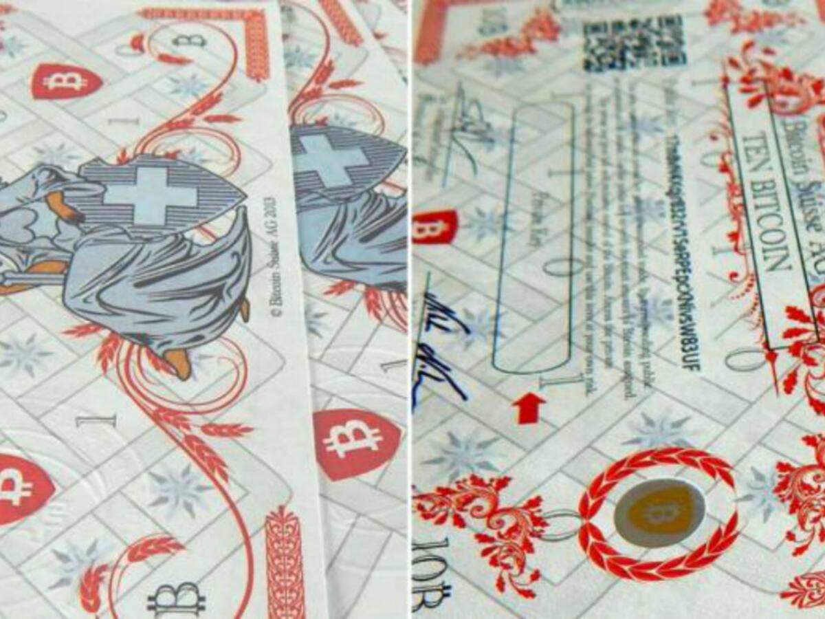 Bitcoin: Digitale Währung jetzt als Geldschein | Handelszeitung