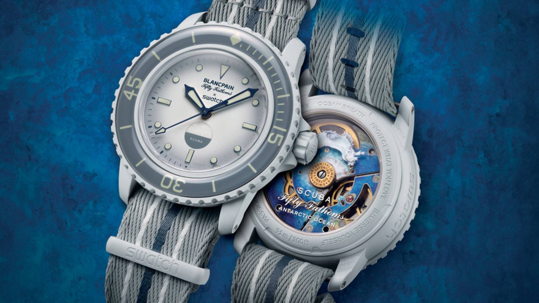 Arctic Ocean Swatch Ocean Skin Blancpain X Swatch Scuba Fifty Fathoms 