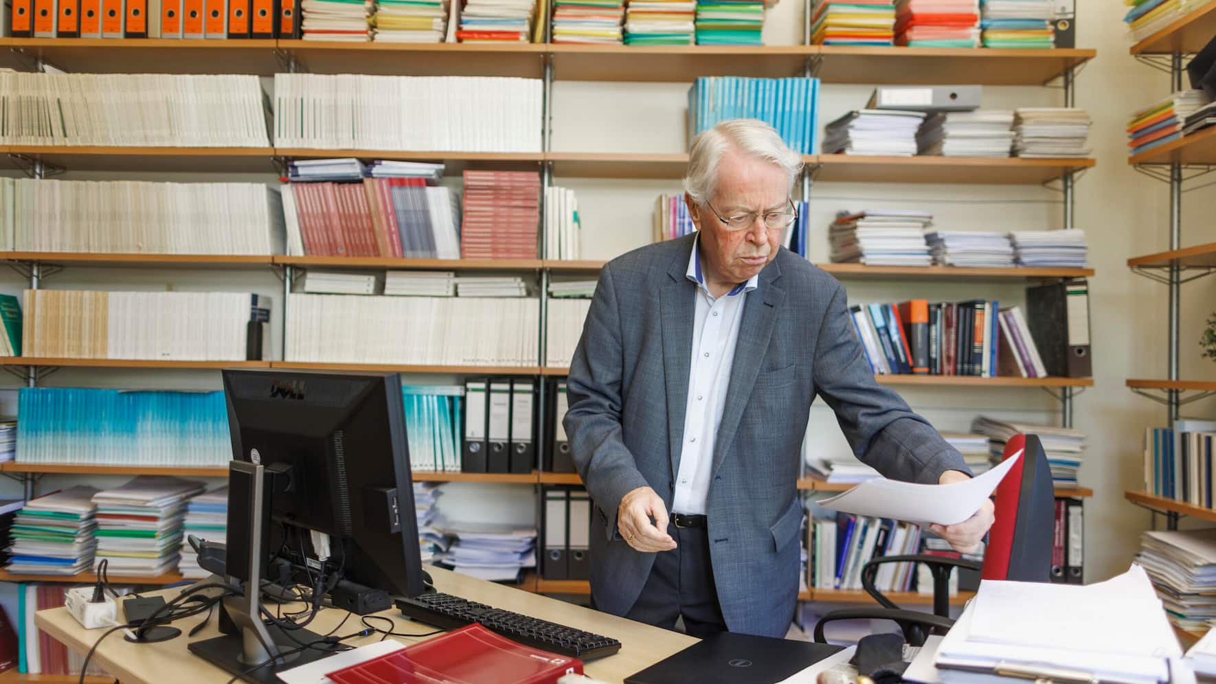 Martin Hellwig, Ehemaliger Direktor am Max-Planck-Institut zur Erforschung von Gemeinschaftsguetern, Bonn 03 May 2023. ||Â (c) Christoph Papsch - www.christoph-papsch.de