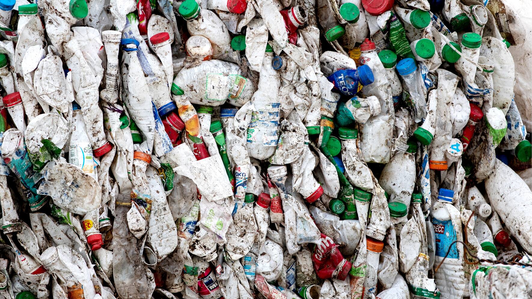 TVER, RUSSIA SEPTEMBER 25, 2018: Sorting plastic waste at the Tver secondary polymers recycling factory, part of the EcoTechnologies company. The factory recycles 2000 tonnes of PET bottles a month as well as LDPE scrap. Sergei Bobylev/TASS (Photo by Sergei Bobylev\TASS via Getty Images)