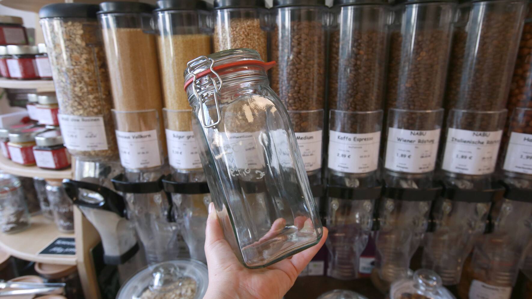 Grundahrungsmittel unverpackt zum abfüllen