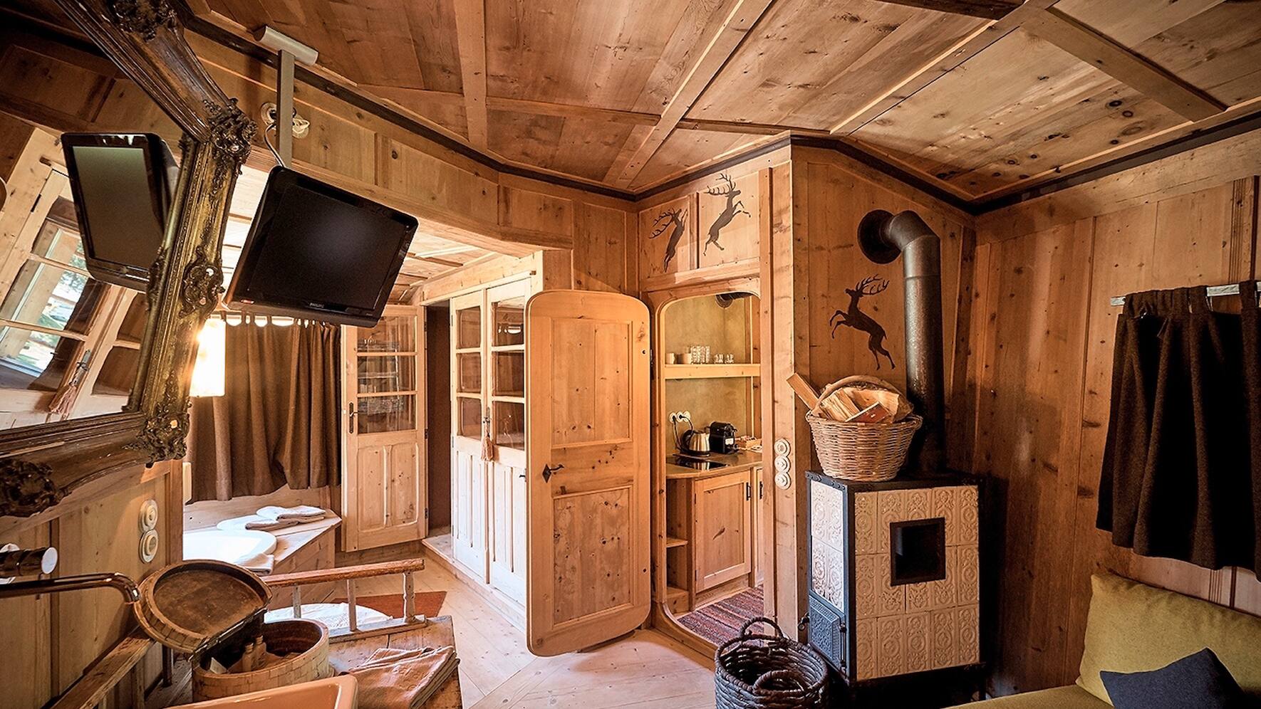 Das Innere des Baumhauses