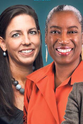 Frauen an der Spitze Montage