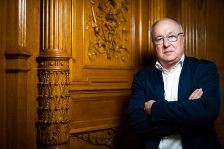 Foto: Thomas Meier. Bern, 27.04.23. Pierre-Yves Maillard im Sobli Interview.