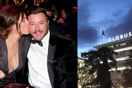 René Benko mit Gattin Nathalie, Globus-Warenhaus in Zürich