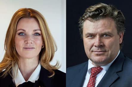 Partners-Group-Mitgründer Alfred Ganter und die Tech-Unternehmerin Myriam Locher