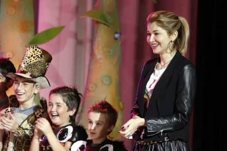 Gulnara Karimowa, hier als Schirmherrin eines Theaterfestivals in Taschkent.