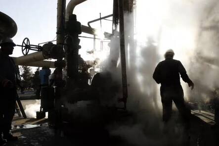 Iranische Ölarbeiter