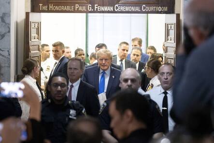 Donald Trump sieht sich aus politischen Gründen verfolgt.