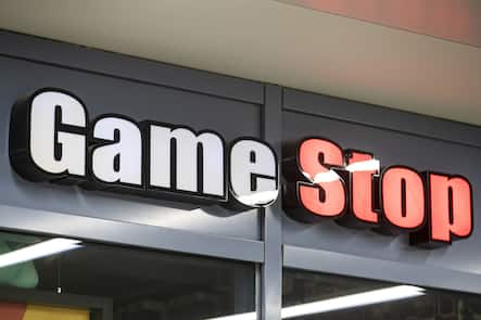 Das Geschaeft GameStop, einem Geschaeft fuer Computerspiele und Unterhaltungssoftware, aufgenommen im Einkaufszentrum Metalli in Zug, am Mittwoch, 3. Februar 2021. (KEYSTONE/Alexandra Wey)