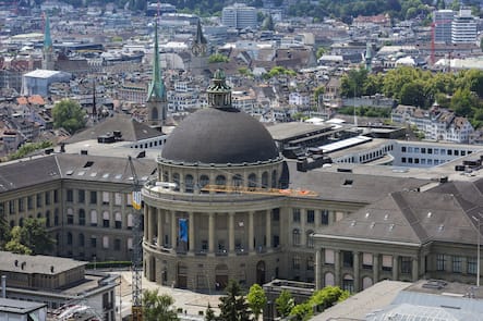 The main building of the Swiss Federal Institute of Technology, ETH, in Zurich, Switzerland, on June 28, 2018. (KEYSTONE/Christian Beutler)