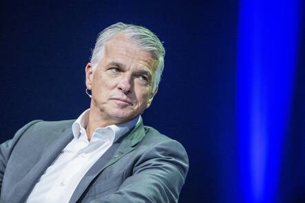 Der CEO der UBS, Sergio Ermotti anlaesslich des Swiss Media Forum vom Donnerstag, 23. Mai 2024im KKL in Luzern. (KEYSTONE/Urs Flueeler)