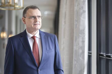 Swiss National Bank's (SNB) Chairman of the Governing Board Thomas Jordan poses for a portrait after a media briefing of the Swiss National Bank in Zurich, Switzerland, on Thursday, March 23, 2023. (KEYSTONE/Michael Buholzer).