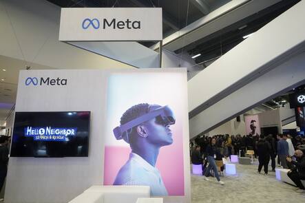 Meta-Ecke an der Game Developers Conference 2023: Auch im Quartalsbericht gibt CEO Marc Zuckerberg an, mehr Geld für das Metaverse zu investieren.