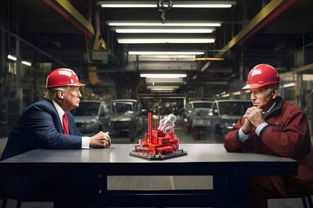 Donald Trump und Joe Biden: Die aktuelle US-Regierung teilt Trumps Ablehnung gegen den Freihandel.