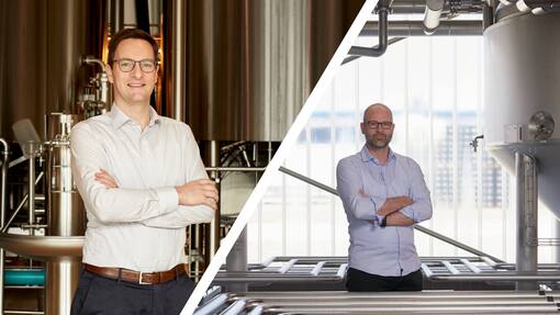 Appenzeller wird mit Chopfab zur nationalen Brauereigruppe Gehören neu fest zusammen: Aurèle Meyer, Brauerei Locher, (l.) und Philipp Bucher, Brauerei Chopfab-Boxer