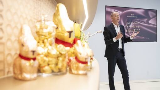 «Wir wollen die Dividende weiter kontinuierlich erhöhen» Adalbert Lechner spricht während der Pressekonferenz zum Jahresergebnis 2023.