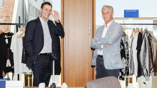 So will der junge CEO das Traditionshaus Bongénie in die Zukunft führen Genève, 22 août 2024. Pierre Brunschwig, CEO de Brunschwig Holding SA. © Niels Ackermann / Lundi13 Pierre Brunschwig mit Loïc Brunschwig