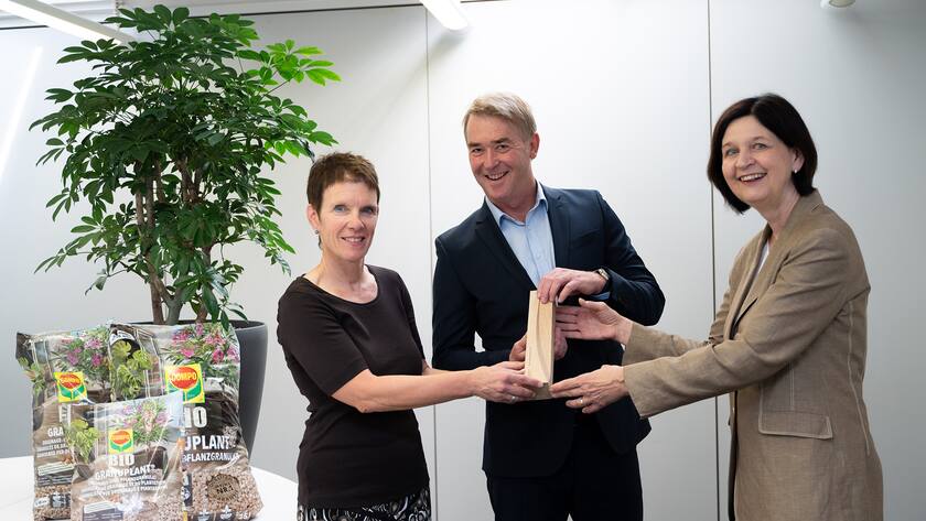 Mit seinem Produkt Bio Granuplant hat Compo Jardin die Jury des Nachhaltigkeitsawards überzeugen können.