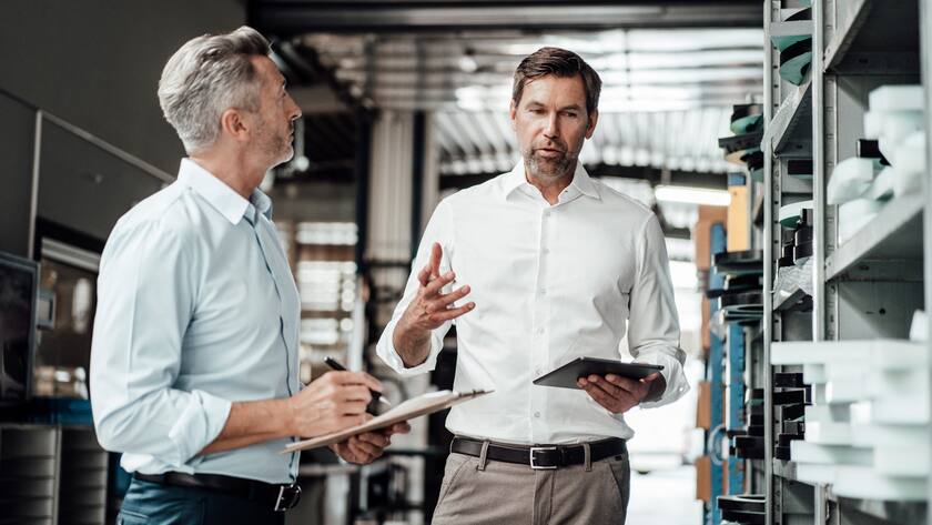 Mit Unterstützung der Bank bleibt mehr Zeit für die eigentliche Kerntätigkeit im KMU.