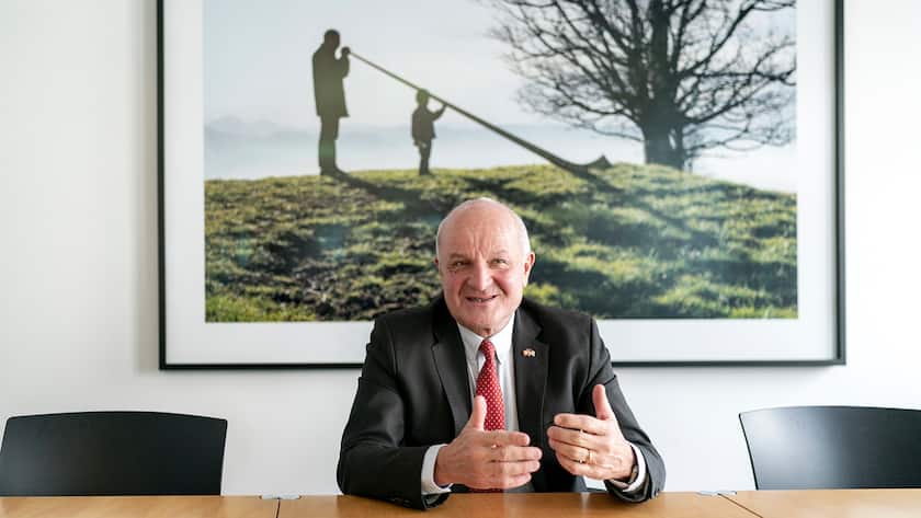 Martin Naville , CEO Swiss American Chamber of Commerce, in seinem Büro in Zürich