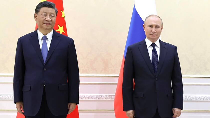 Xi Jinping und der Russische Präsident Vladimir Putin haben kurz vor der Invasion Russlands in der Ukraine eine umfassende Zusammenarbeit angekündigt.