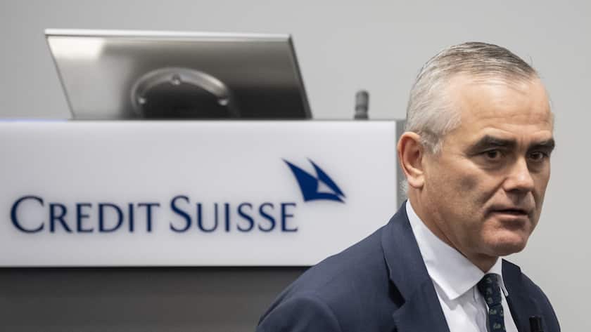 Thomas Gottstein, the new CEO of the Swiss bank Credit Suisse, prior the press conference of the full-year results of 2019 in Zurich, Switzerland, Thursday, Feburary 13, 2020. (KEYSTONE/Ennio Leanza).