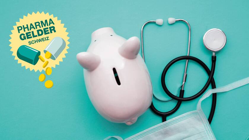 Einzahlen ins Sparschwein: Die Pharmaindustrie unterstützt Ärztinnen und Ärzte mit grossen Summmen