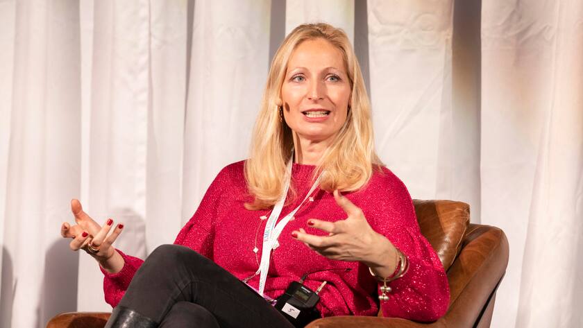 Annabella Bassler an der NOAH Conference 2021.