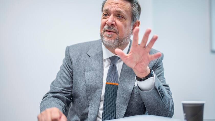 25.09.2024; Zürich; Handelszeitung Gespräch mit Richard Seynor, CEO Sandoz; Interviewbilder von Sandoz CEO Richard Seynor. © Valeriano Di Domenico EDITOR'SNOTE: Richard Saynor