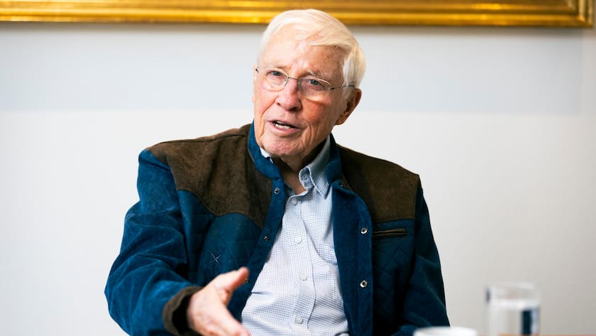 Foto: Thomas Meier. Herliberg, 06.10.25. Grosses Interview mit alt Bundesrat Christoph Blocher.