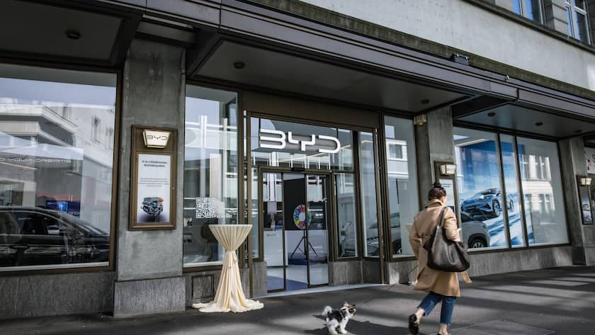 Bild: Philippe Rossier, 2.4..2025, Zuerich, BYD-Store an der Uraniastrasse