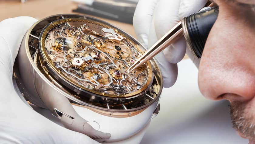 Das Innere der Uhr Berkley Grande Complication.