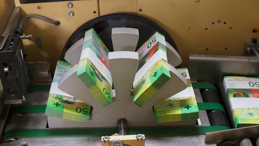 Die SNB wird trotz Dauerkritik weiter machen wie gehabt Produktion Schweizer Franken Nationalbank SNB