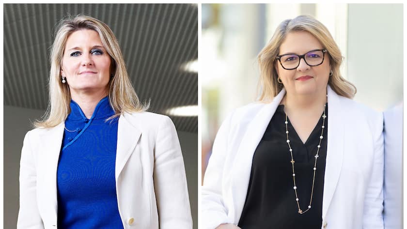 Die zwei wichtigsten Frauen der Schweizer Wirtschaft: Marie-France Tschudin (Novartis) und Teresa Harris Graham (Roche).