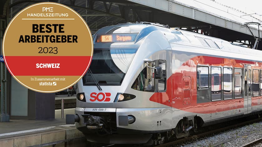 Schweizerische Südostbahn mit beste Arbeitgeber Siegel