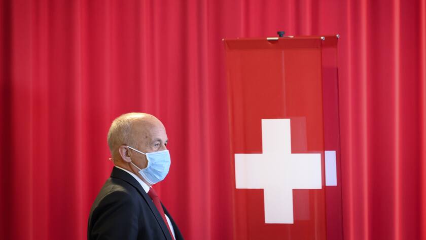 Bundesrat Ueli Maurer, an der Delegiertenversammlung der SVP.