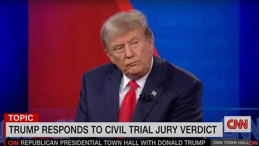 Donald Trump im Interview mit CNN: Der ehemalige Präsident von Amerika gab der Moderatorin ein äussert chaotisches Interview.