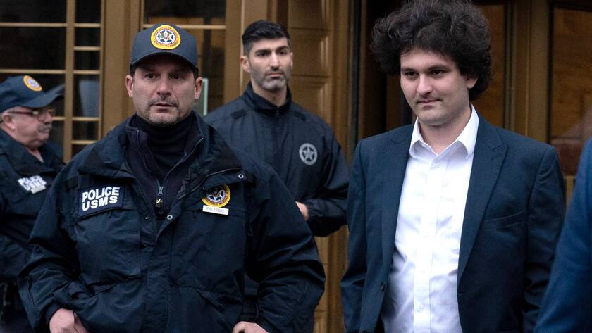 Sam Bankman-Fried out and about for FTX Founder Sam Bankman-Fried Court Hearing, Manhattan federal court anfangs Januar 2023.