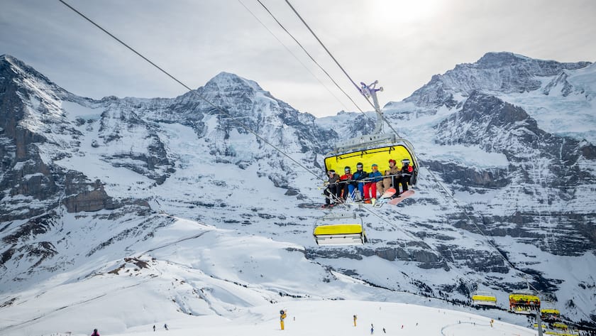 Jungfraubahnen Career Line Skilift Wixi Skigebiet ©David Birri