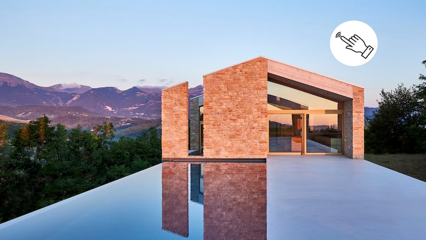 Casa Ward wurde aus den Ruinen eines durch Erdbeben zerstörten Bauernhauses gebaut.